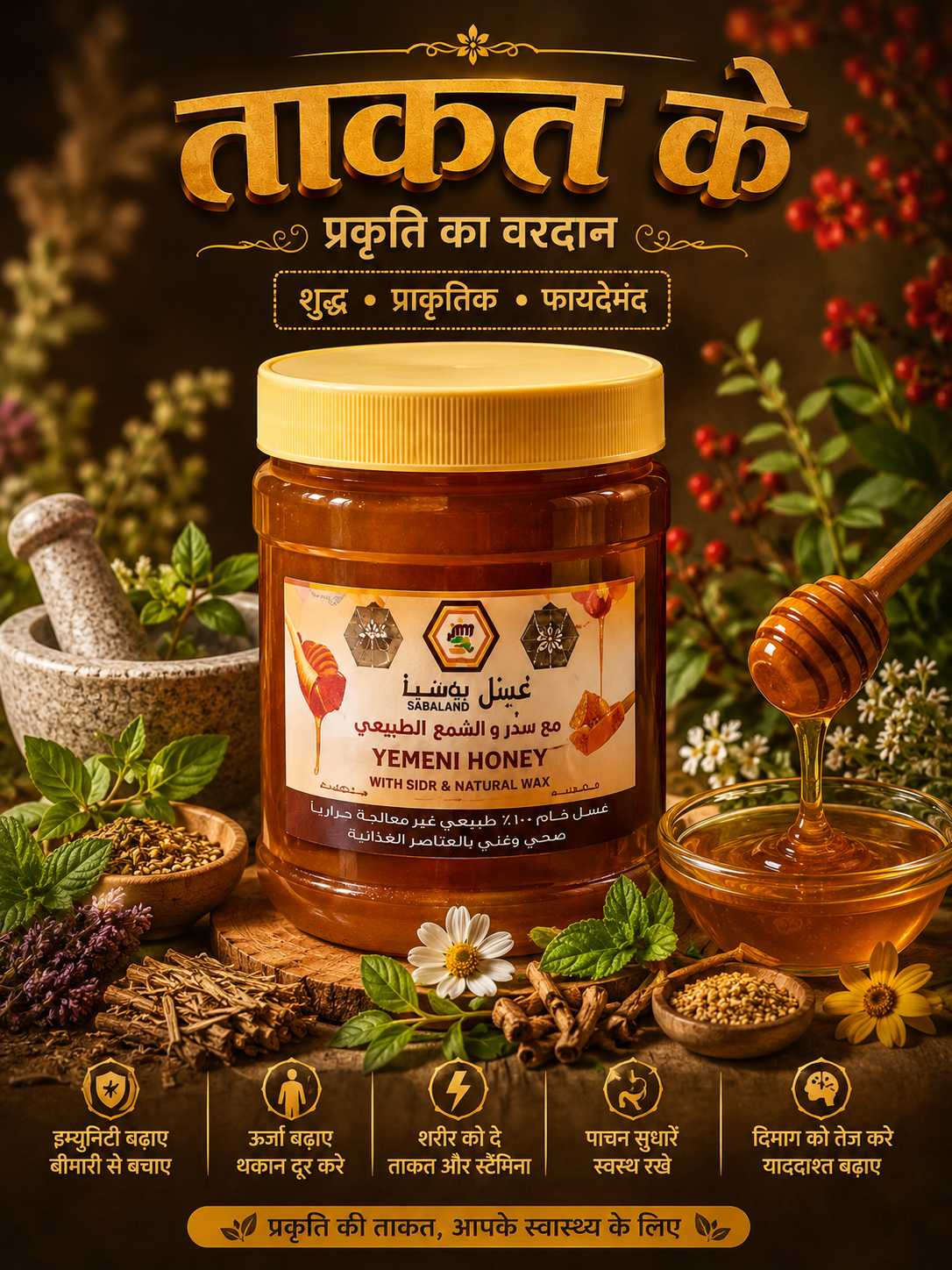 Royal Yemeni Honey (रॉयल यमनी हनी) – शुद्धता, ऊर्जा और गुणवत्ता का संगम